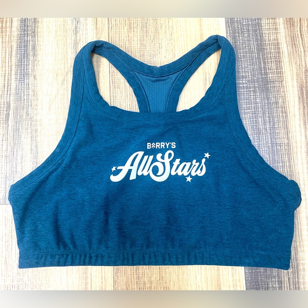 Vuori Elevation Racer Back Sports Bra Sz Large Barry’s All Stars Moss Heather